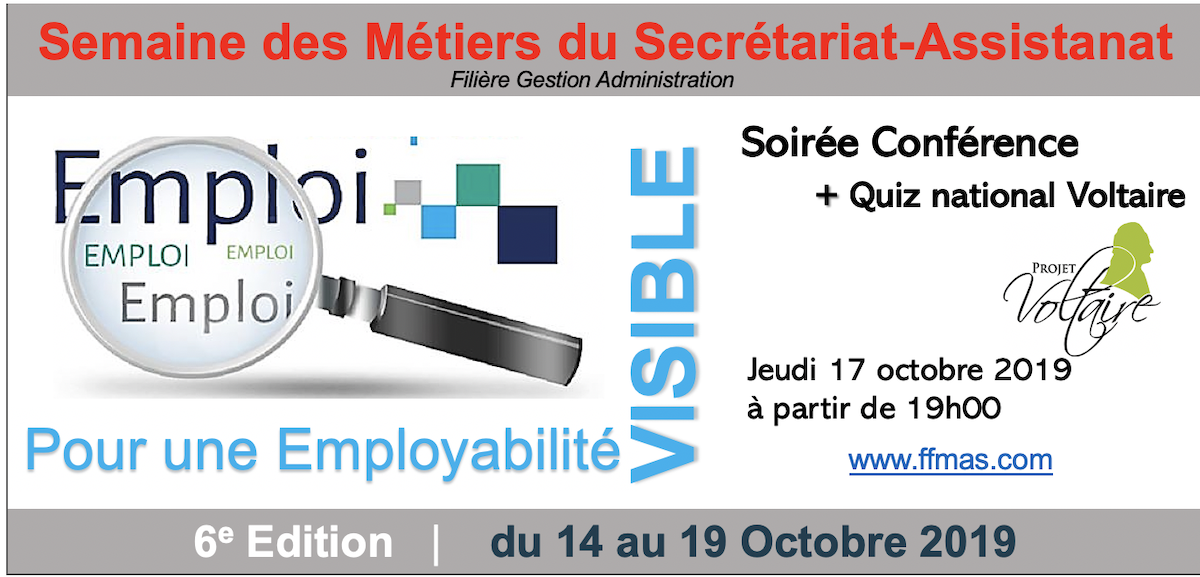 You are currently viewing Soirée spéciale “Quiz National Projet Voltaire + Présentation du CPF” dans le cadre de la semaine des métiers Secrétariat-Assistanat