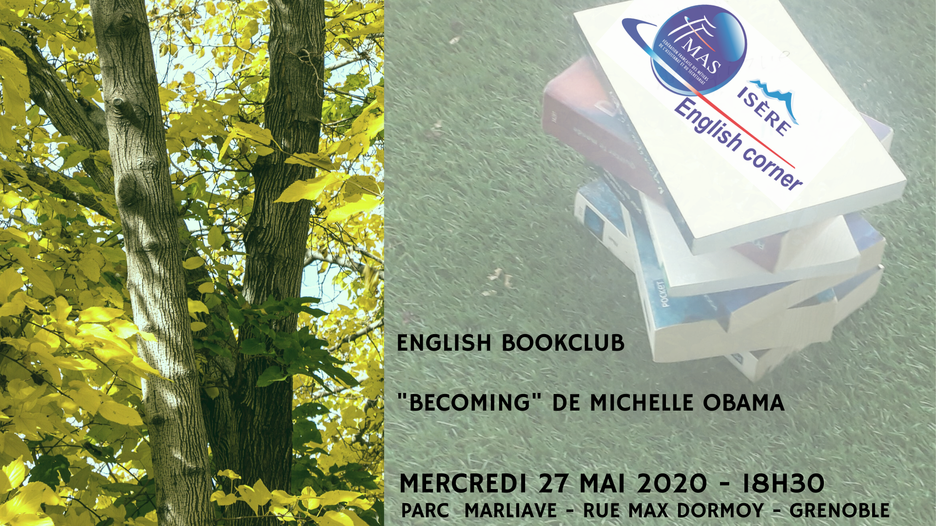 You are currently viewing “ENGLISH BOOKCLUB” – PARC MARLIAVE A GRENOBLE