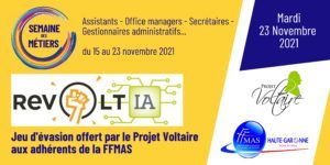 Lire la suite à propos de l’article REVOLT’IA du Projet Voltaire à Toulouse : sauvez le monde grâce à l’orthographe ! 8ème SEMAINE DES MÉTIERS | 15-23 novembre 2021
