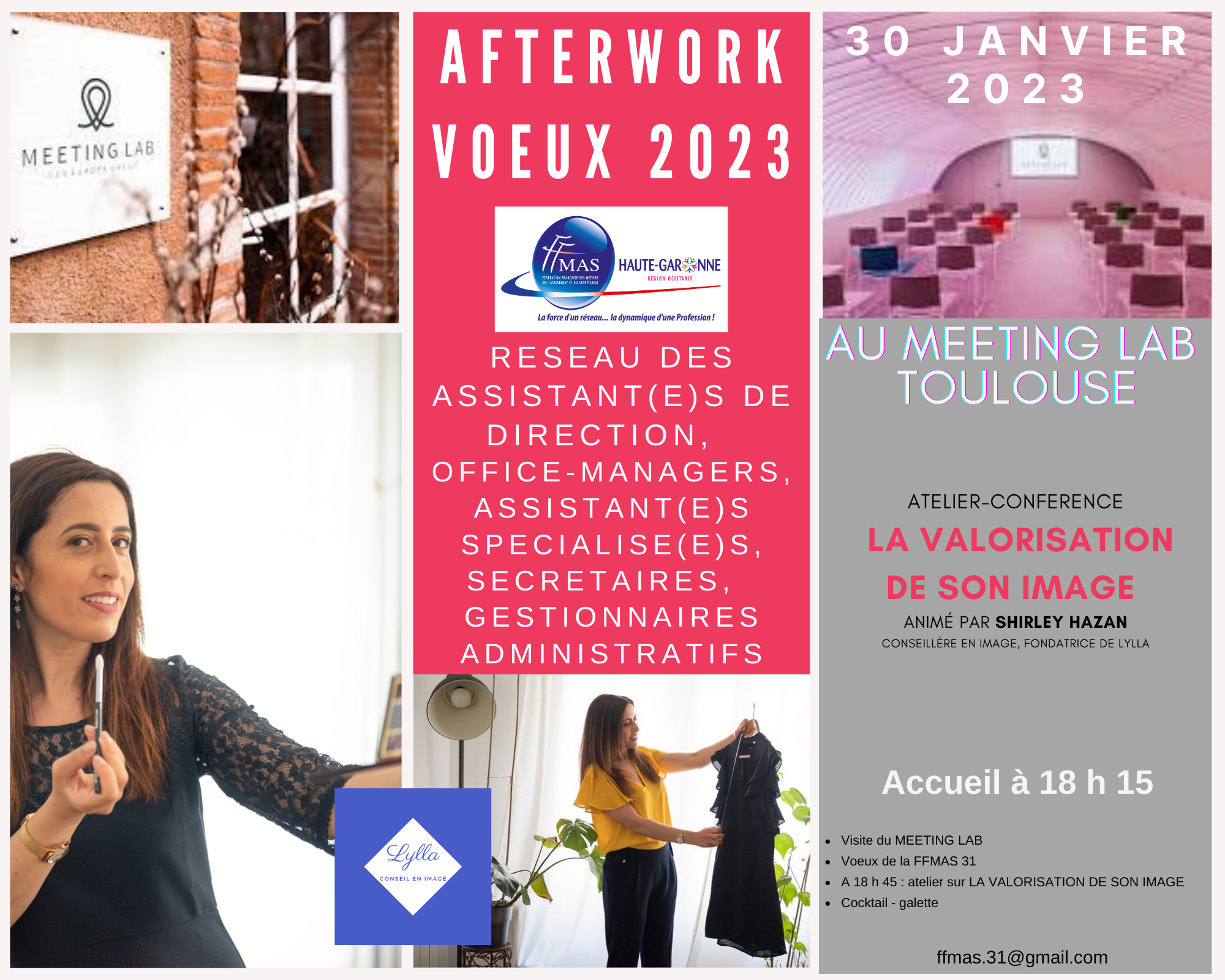 You are currently viewing Soirée voeux des assistant(e)s d’Occitanie et atelier “IMAGE DE SOI” au MEETING LAB  30-01-2023