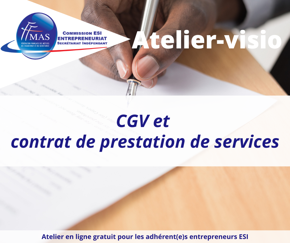 Lire la suite à propos de l’article Atelier-visio  | CGV et contrat de prestation de service