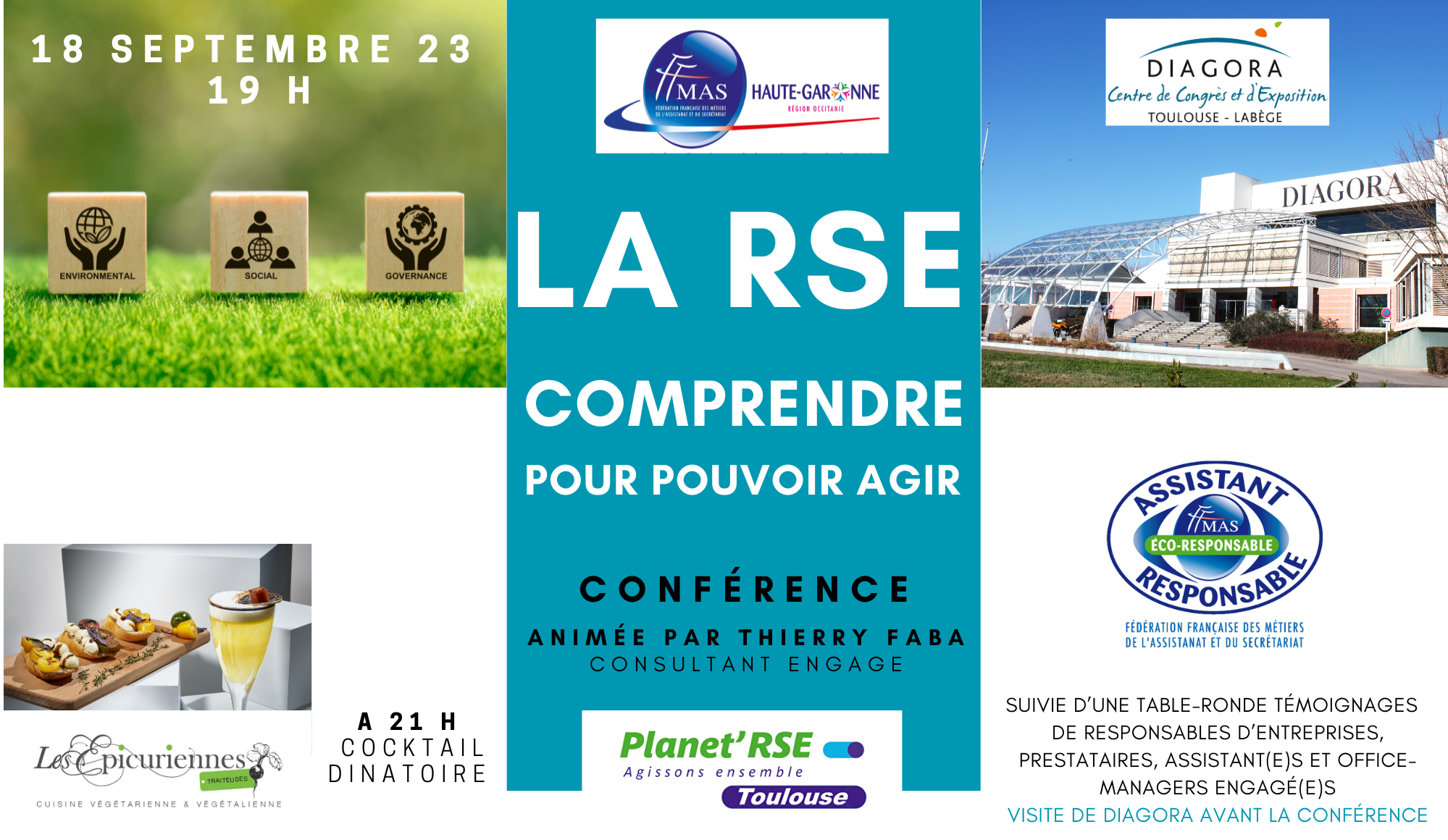 You are currently viewing LA RSE : COMPRENDRE POUR POUVOIR AGIR – Soirée FFMAS 31 – 18/09 -Toulouse à DIAGORA